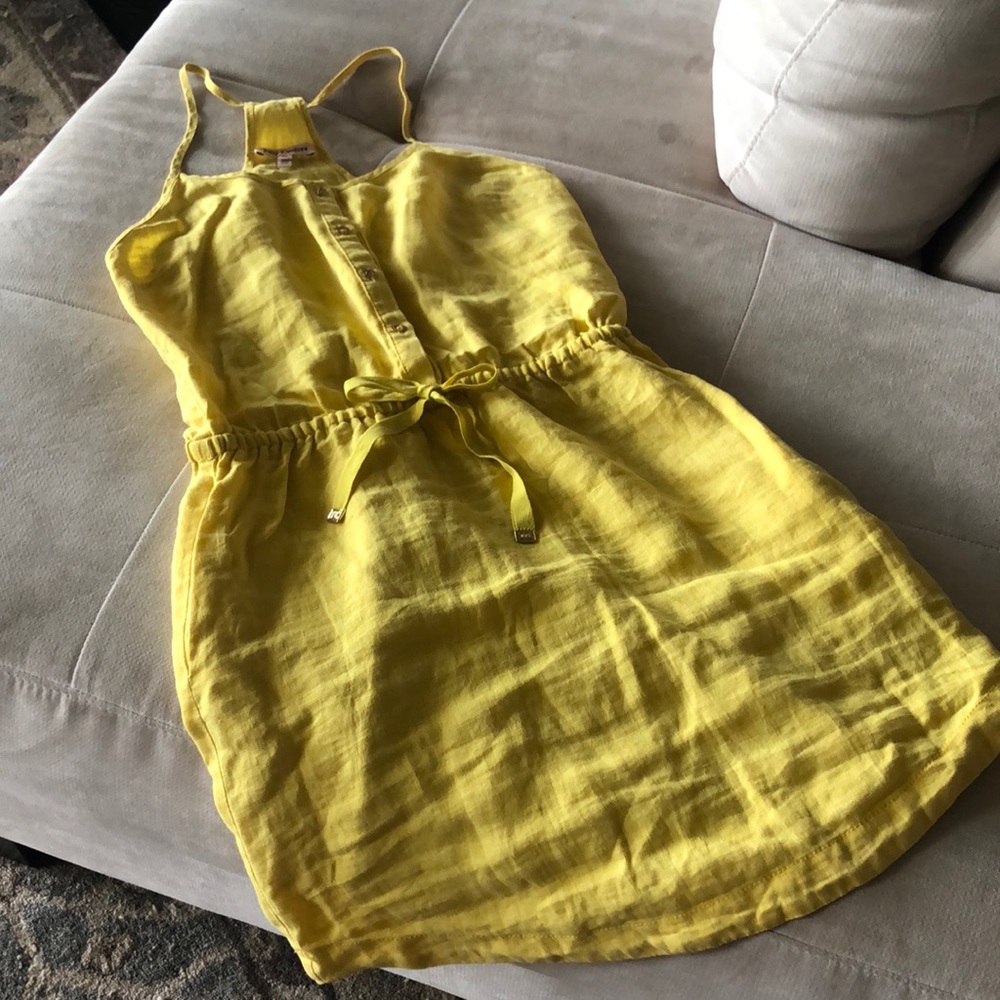 Juicy Culture Yellow Linen Dress